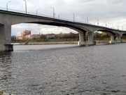 Bridge across the Volga River in Kimry before the reconstruction